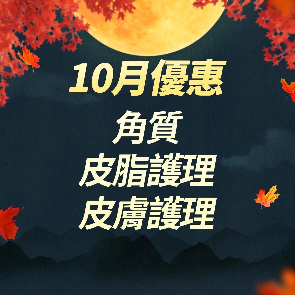 角質|皮脂管理|肌膚護理